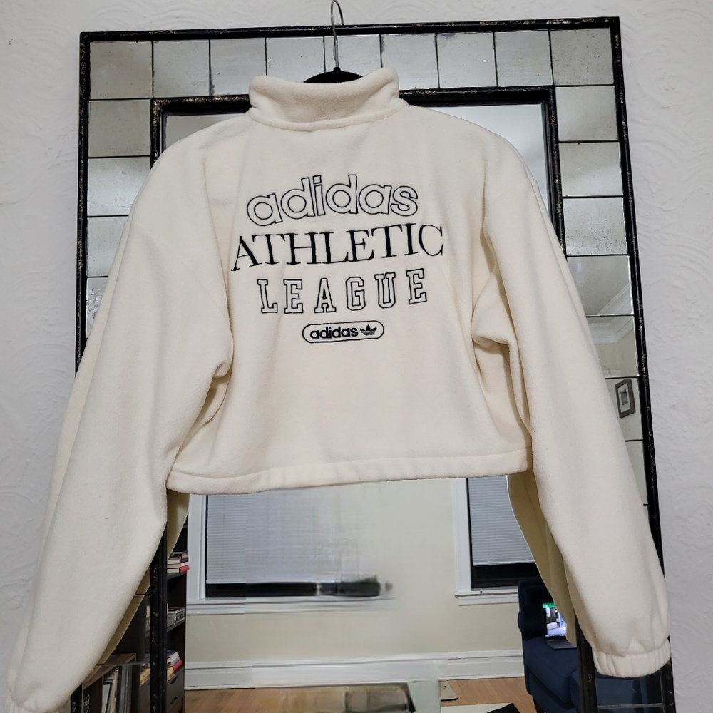 Adidas Cropped Quarter Zip Sweater